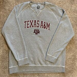 Campus Drive C/D Texas A&M ATM University Embroidered Gray Sweatshirt Size 2XL